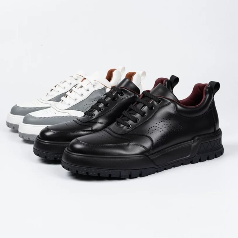 Crossfit G - Hochwertige Retro-Schnürschuhe aus Rindsleder für Herren,
