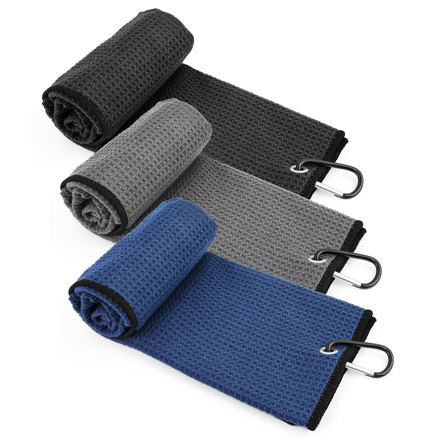 Crossfit G - Mikrofaser-Golfhandtuch mit Karabinerhaken, Waffel-Reinigungstücher für Golfschläger,