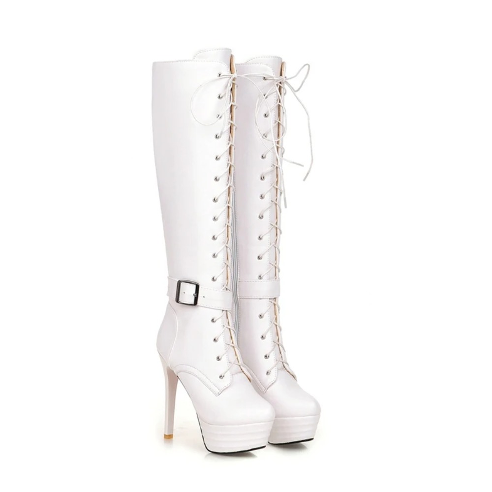 Crossfit Lady - Kniehohe Stiefel Damen Botas Mujer Fashion